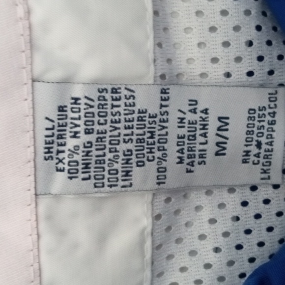 Brand New Never Worn Team 365 Blue and White Full Zip Windbreaker - Picture 3 of 5